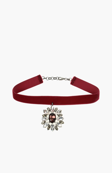 

NETWORK Necklace, Claret red