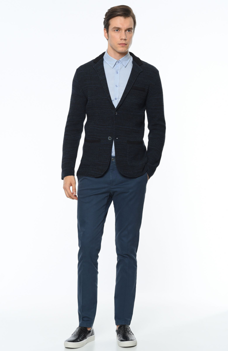 

GEORGE HOGG Jacket & Vest, Indigo blue