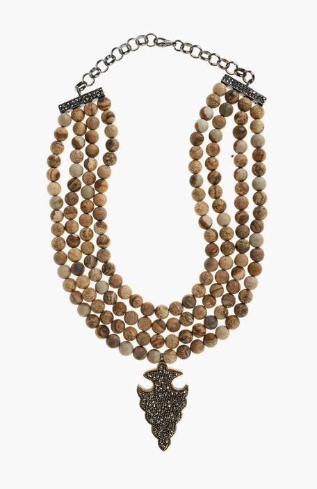 

NETWORK Necklace, Beige