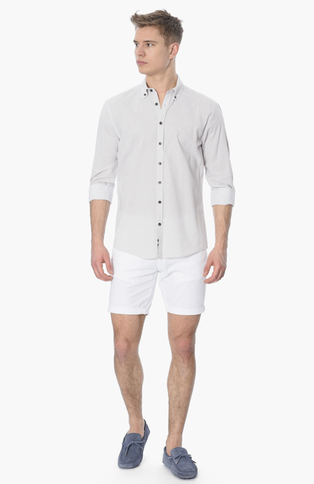 

GEORGE HOGG Shirt, Kahverengi beyaz
