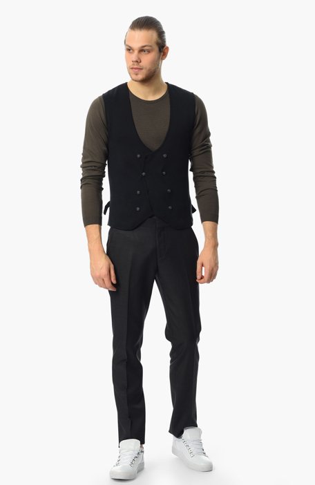 

GEORGE HOGG Jacket & Vest, Black