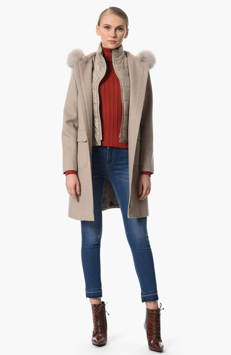 

NETWORK Overcoat, Stone color