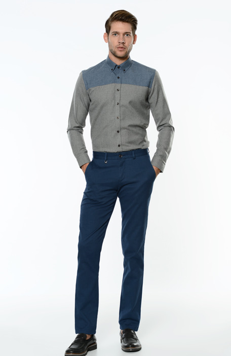 

GEORGE HOGG Trousers, Indigo blue