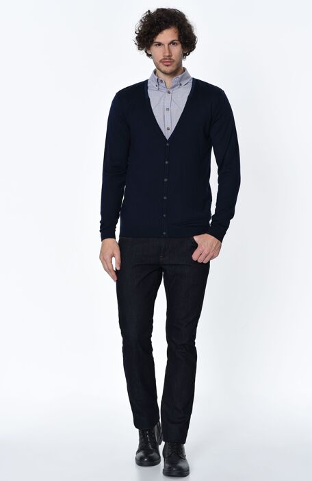 

GEORGE HOGG Cardigan, Navy blue